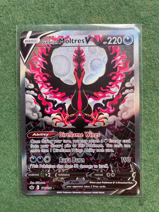 Galarian Moltres V #177/198 Alternate Full Art Pokemon Near Mint NM