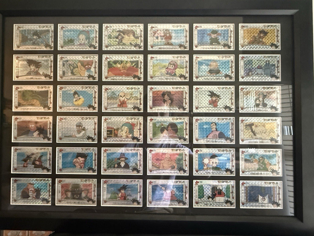36 Vintage Compete Set 2001 Dragon Ball Terebi Denwa LP-MP Goku Framed Bandai