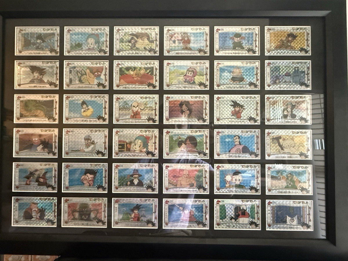 36 Vintage Compete Set 2001 Dragon Ball Terebi Denwa LP-MP Goku Framed Bandai