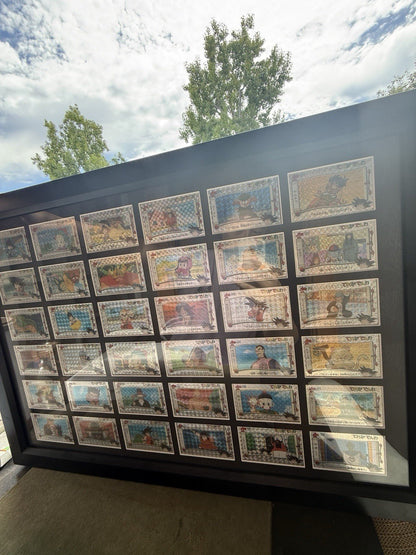 36 Vintage Compete Set 2001 Dragon Ball Terebi Denwa LP-MP Goku Framed Bandai