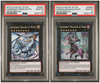 Yugioh Legendary Dragon Of White WSUP-EN051 Magician of Dark EN052 PSA 10 Seq