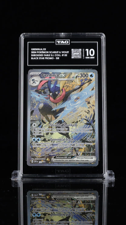 2024 POKEMON SVP EN-SV BLACK STAR PROMO 132 GRENINJA EX SHROUDED FABLE PSA 10