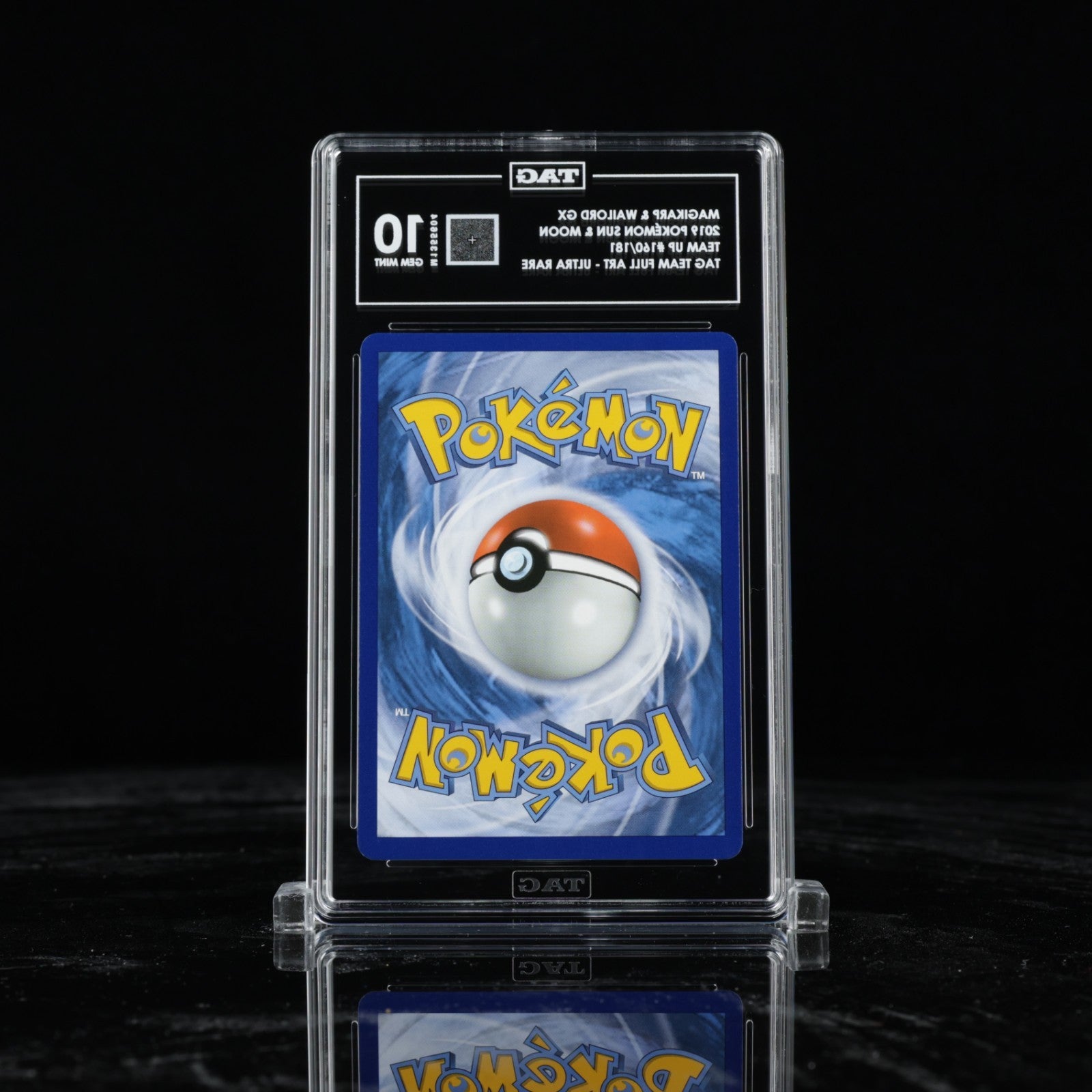 Pokemon Sun & Moon Magikarp & Wailord GX 160/181 Full Art Rare Holo Foil TAG 10