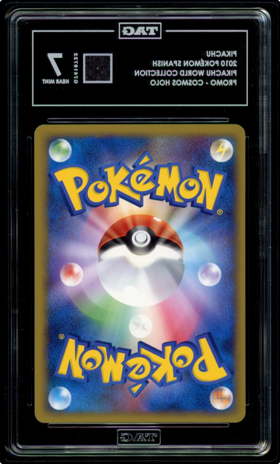 Pokemon 2010 Pikachu Holo World Collection PW Spanish TAG 7