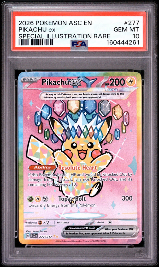 2026 Pokemon ASC EN Special Illustration Rare #277 Pikachu ex PSA 10 #2