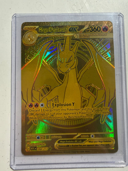 Pokemon Mega Charizard Y EX 360 HP Secret Rare Full Art Foil 294/217 NM