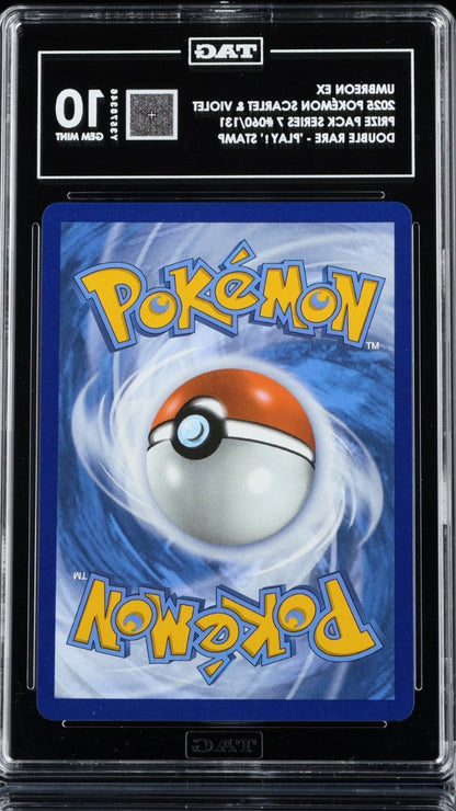 2025 POKEMON PLAY! POKEMON PRIZE PACK: SER 7 #060 UMBREON EX TAG 10