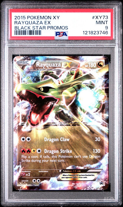 Pokémon TCG Rayquaza EX XY73 XY Black Star Promo 2015 Ultra Rare PSA 9