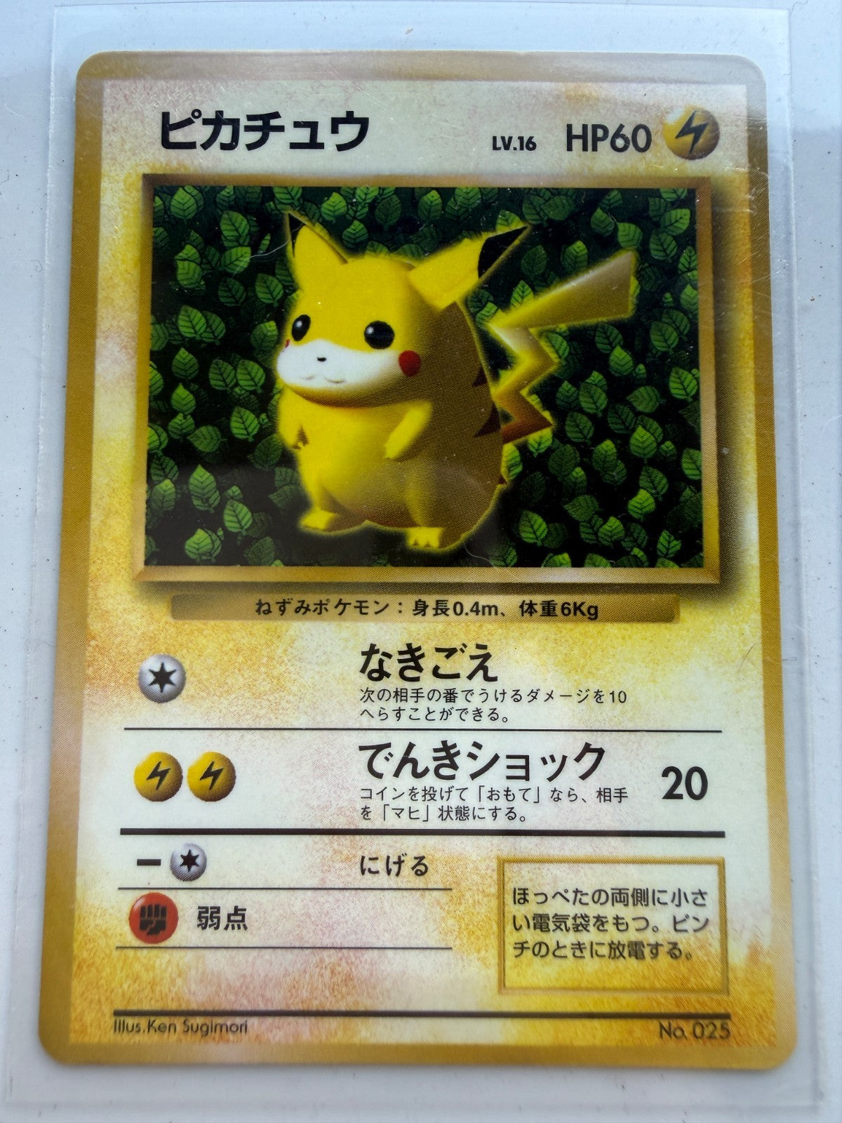 1996 Ivy Pikachu NO. 025 Promo CoroCoro Comics Pokemon Japanese Sugimori HP #3