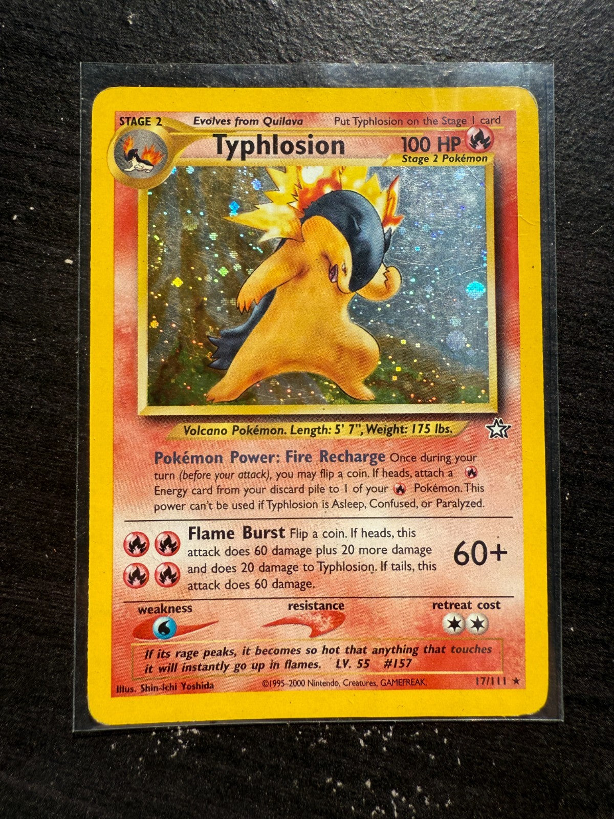 Typhlosion 17/111 - Neo Genesis - Vintage Holo Pokemon MP