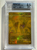 MEGA CHARIZARD X ex 130/094 Pokemon Phantasmal Flames Gold Hyper Rare BGS 8.5