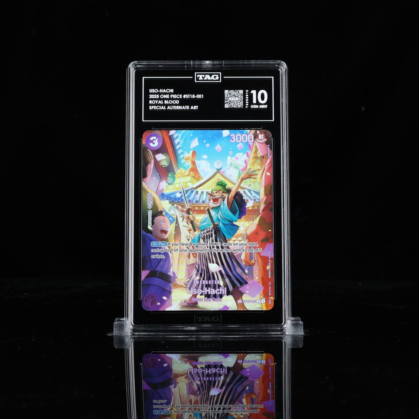 One Piece Uso-Hachi (SP) ST18-001 Royal Blood Foil TAG 10
