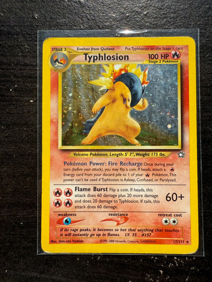 Typhlosion 17/111 - Heavily Played - Neo Genesis - Vintage Holo Pokemon