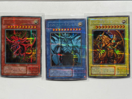 Yu-Gi-Oh Slifer Obelisk Winged Dragon of Ra G4-01 G4-02 G4-03 Japanese MP LP