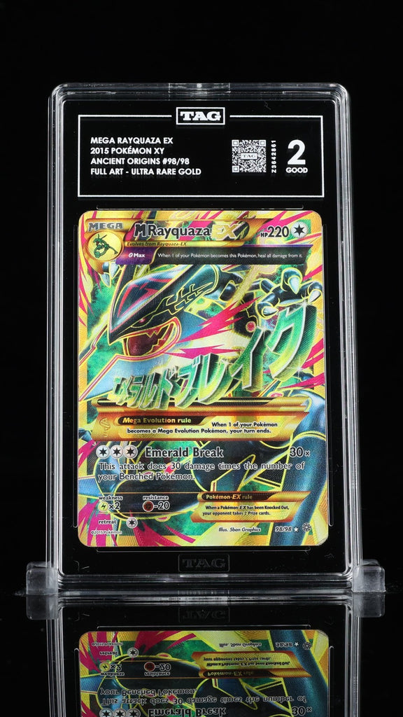 Pokemon M Rayquaza EX 98/98 Ancient Origins Secret Rare TAG 2