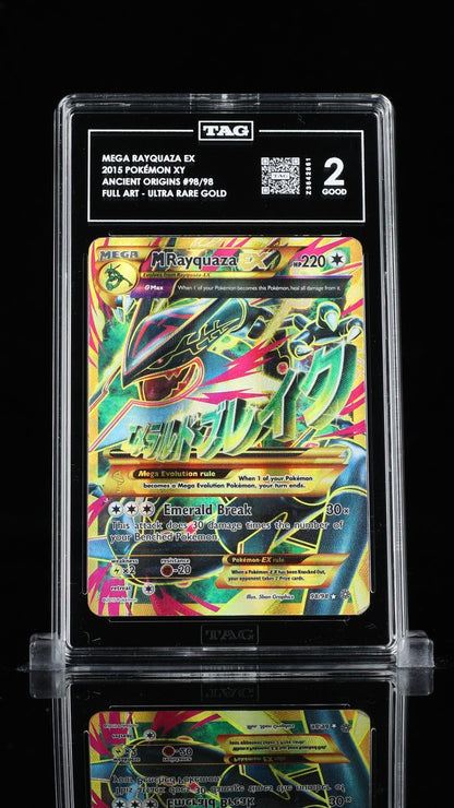 Pokemon M Rayquaza EX 98/98 Ancient Origins Secret Rare TAG 2