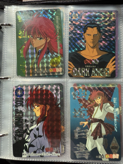 Yu Yu Hakusho TCG Ultimate 200+ Cards Foil NM LP Bandai 1997 Carddass Lot