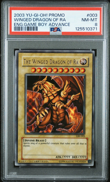 Yu-Gi-Oh! GAME BOY The Winged Dragon Of Ra (GBI-003) Ultra Rare PSA 8 NM-MT
