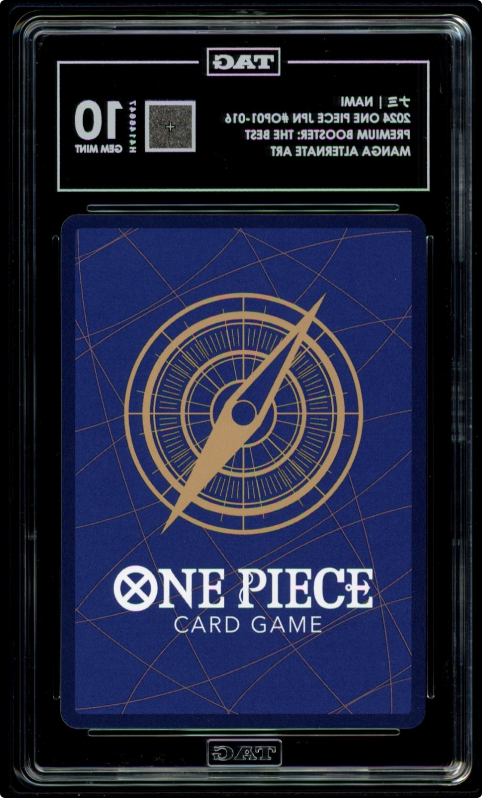 One Piece CCG Nami PRB01 Manga Alt Art Foil Japanese 2024 TAG 10 OP01-016