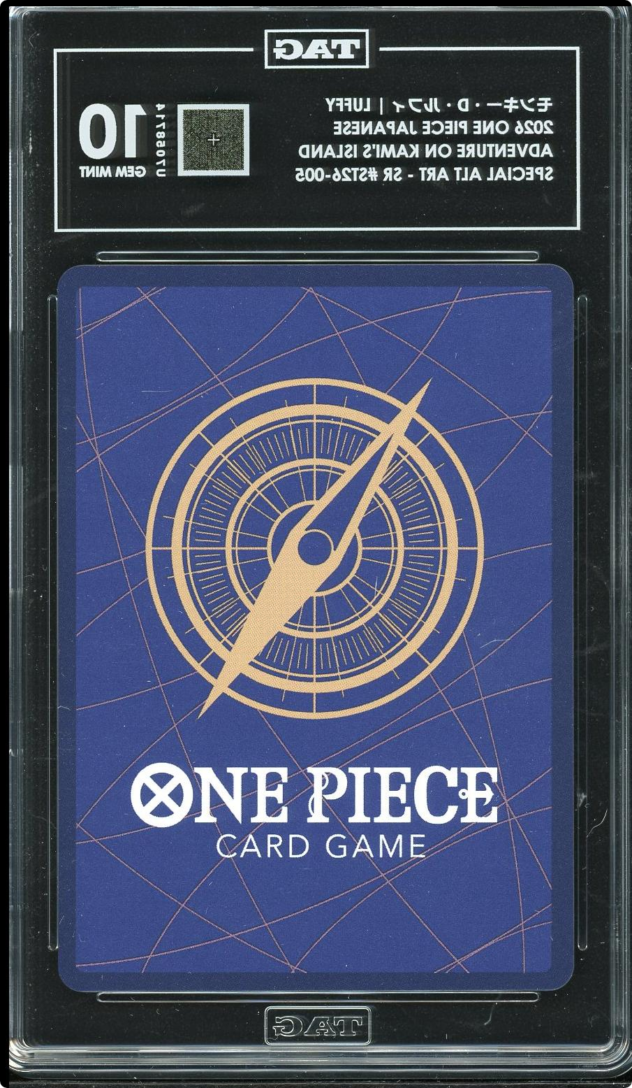 One Piece TAG 10 Monkey D. Luffy SP Special Alternate Art OP15 Japanese ST26-005