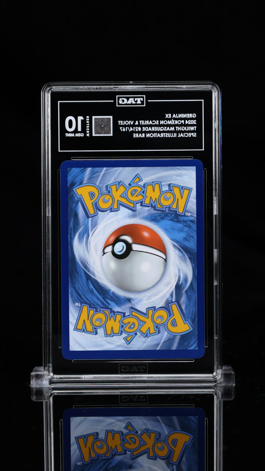 Pokemon 2024 Greninja ex 214/167 SIR Twilight Masquerade GEM MINT TAG 10