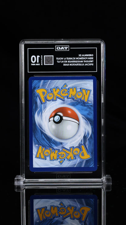 Pokemon 2024 Greninja ex 214/167 SIR Twilight Masquerade GEM MINT TAG 10