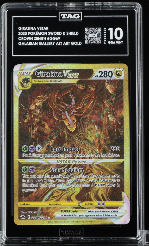 TAG 10 Giratina Vstar Secret GG69/GG70 Sword Shield Crown Zenith Pokemon