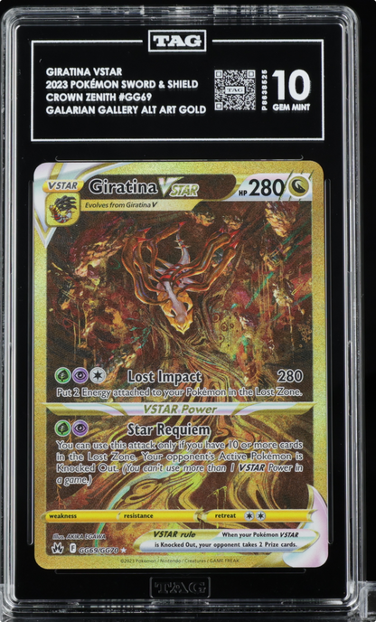 TAG 10 Giratina Vstar Secret GG69/GG70 Sword Shield Crown Zenith Pokemon