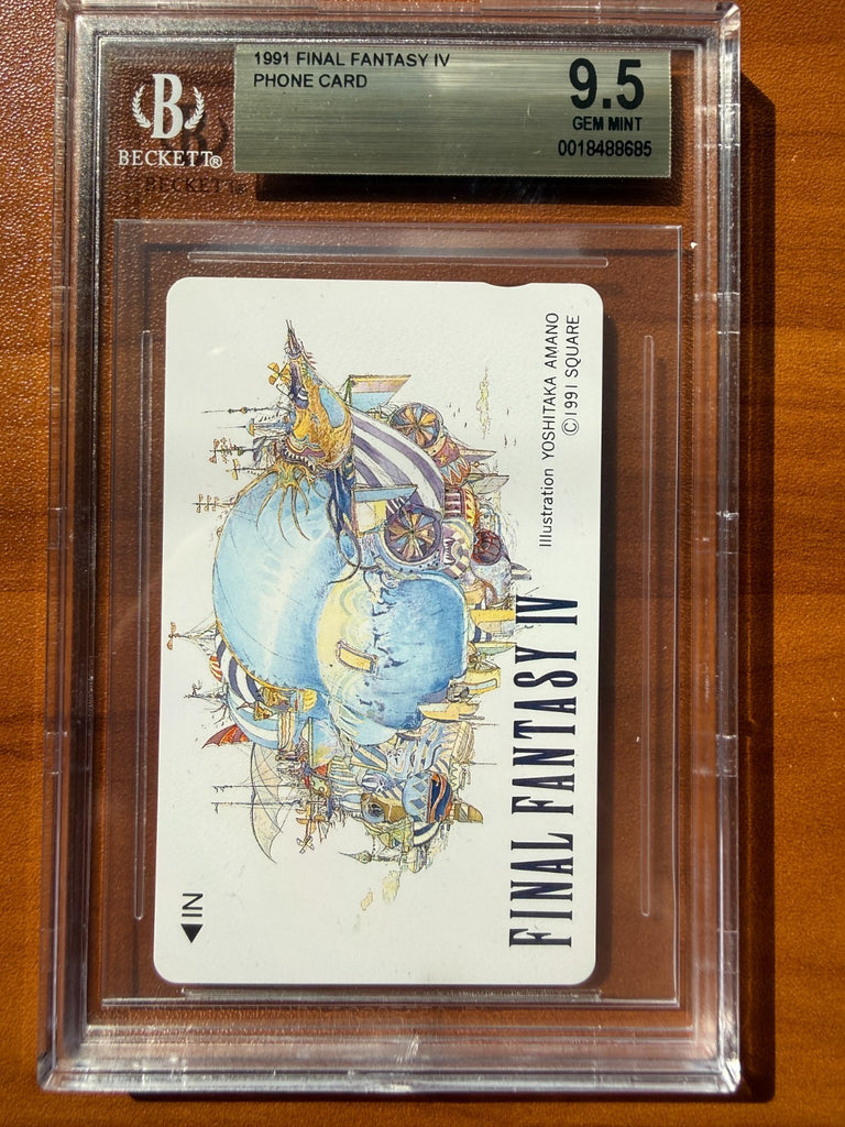 1991 PHONE CARD  FINAL FANTASY  IV BGS 9.5 PSA