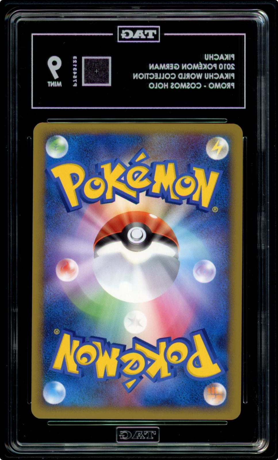 2010 PIKACHU HOLO GERMAN WORLD COLLECTION POKEMON JAPANESE TAG 9