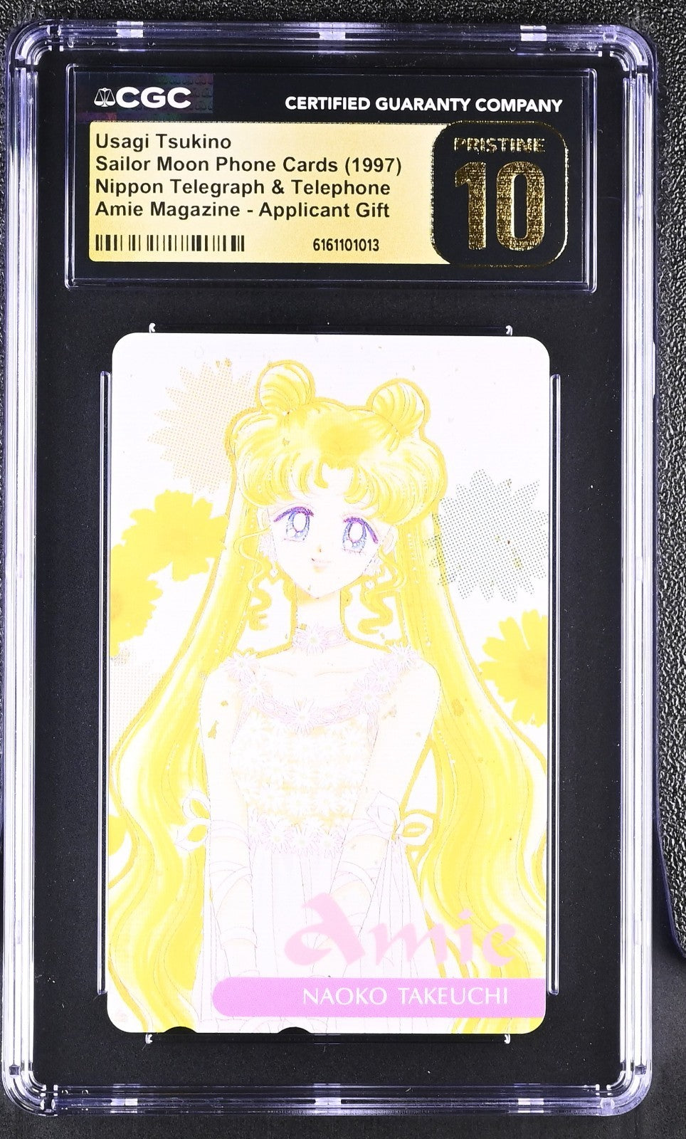 1997 Sailor Moon Phone Card Nippon Telegraph CGC Pristine 10 (POP 1)