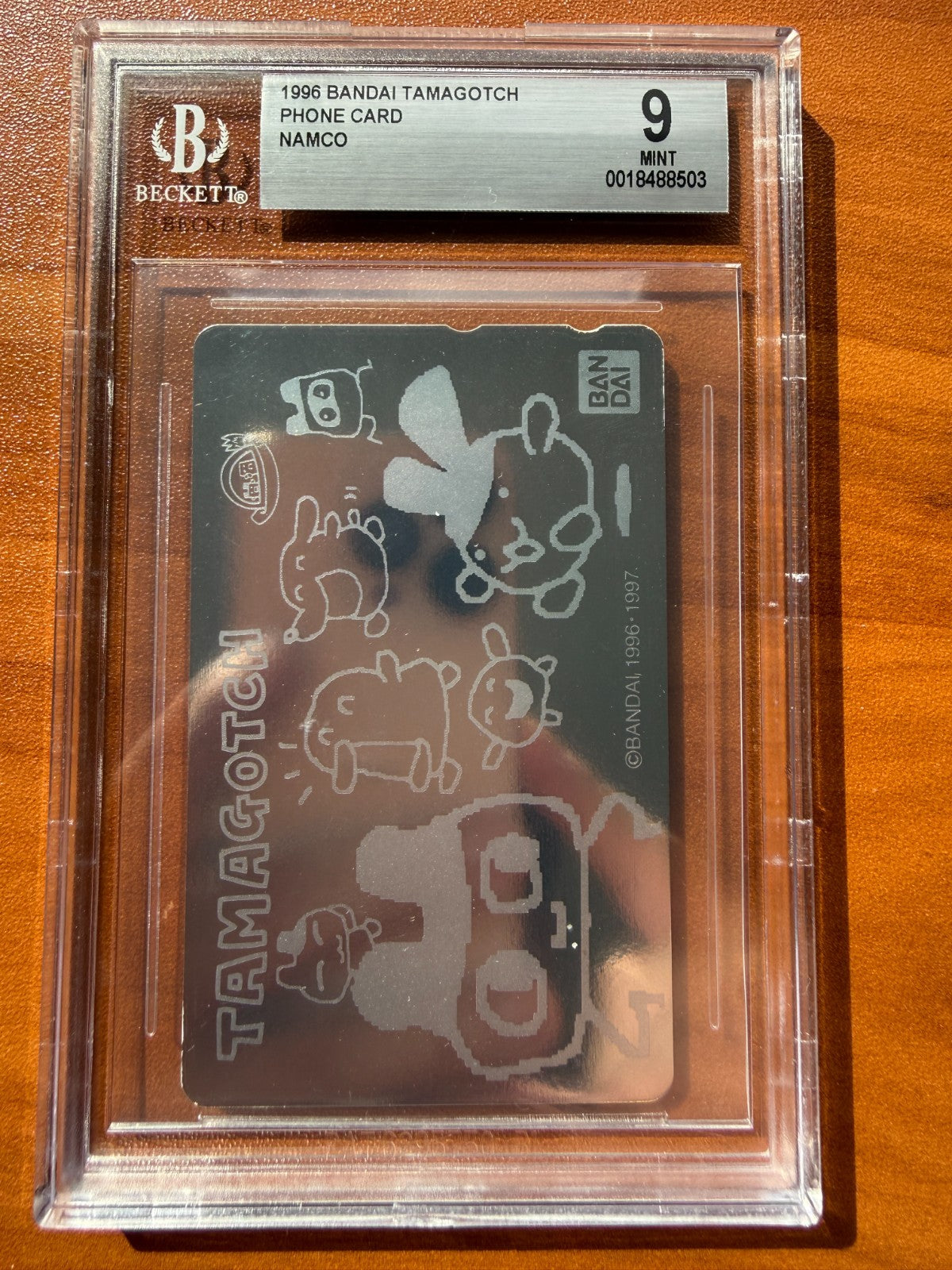 1996 Vintage Rare Bandai Tamagotchi  TCG Japanese Holo Namco BGS 9