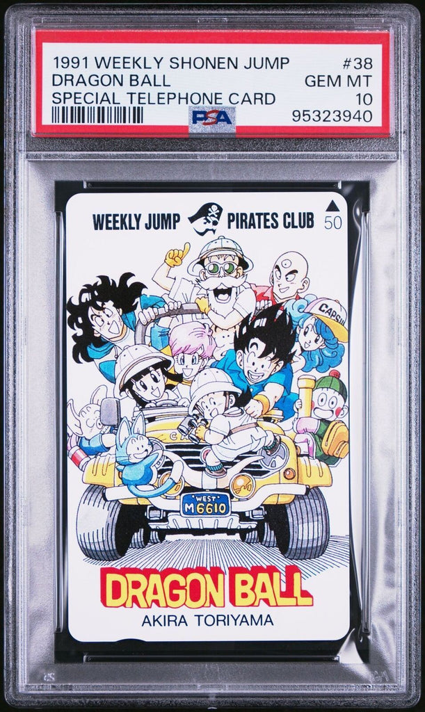 PSA 10 Dragon Ball Weekly Shonen Jump Phone Card 1991 Akira Toriyama #38
