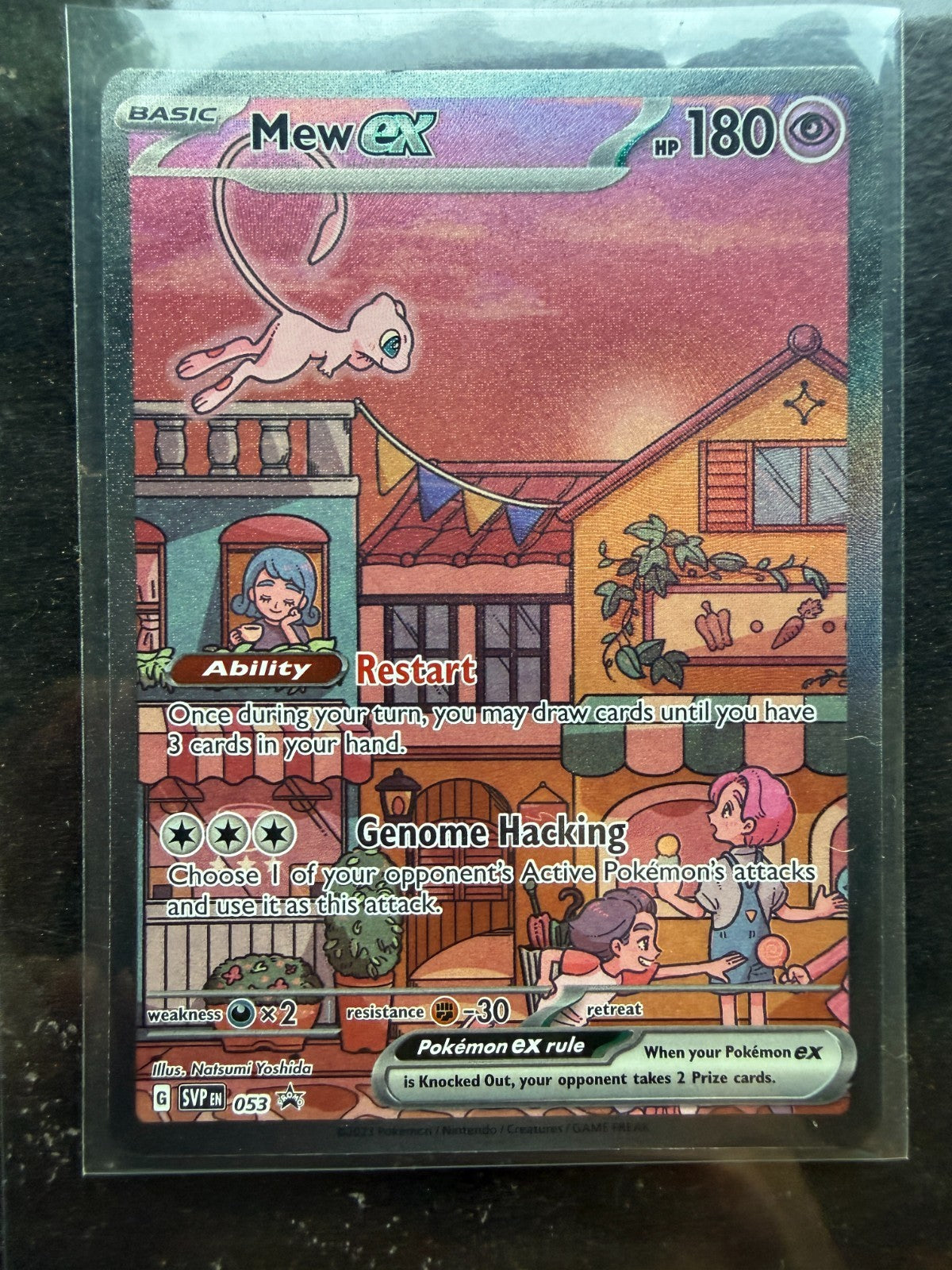 Pokemon Mew Ex 053 Sv: Black Star Promo Scarlet & Violet Holo LP+