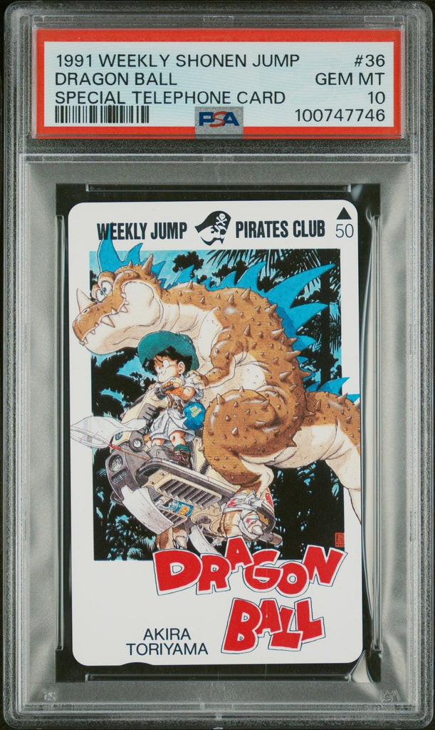 PSA 10 Dragon Ball Phone Card 1991 Weekly Shonen Jump #36 Akira Toriyama