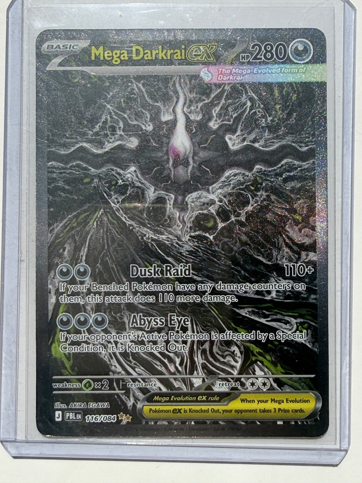 Mega Darkrai ex 116/084 SIR Pitch Black Pokemon English NM-