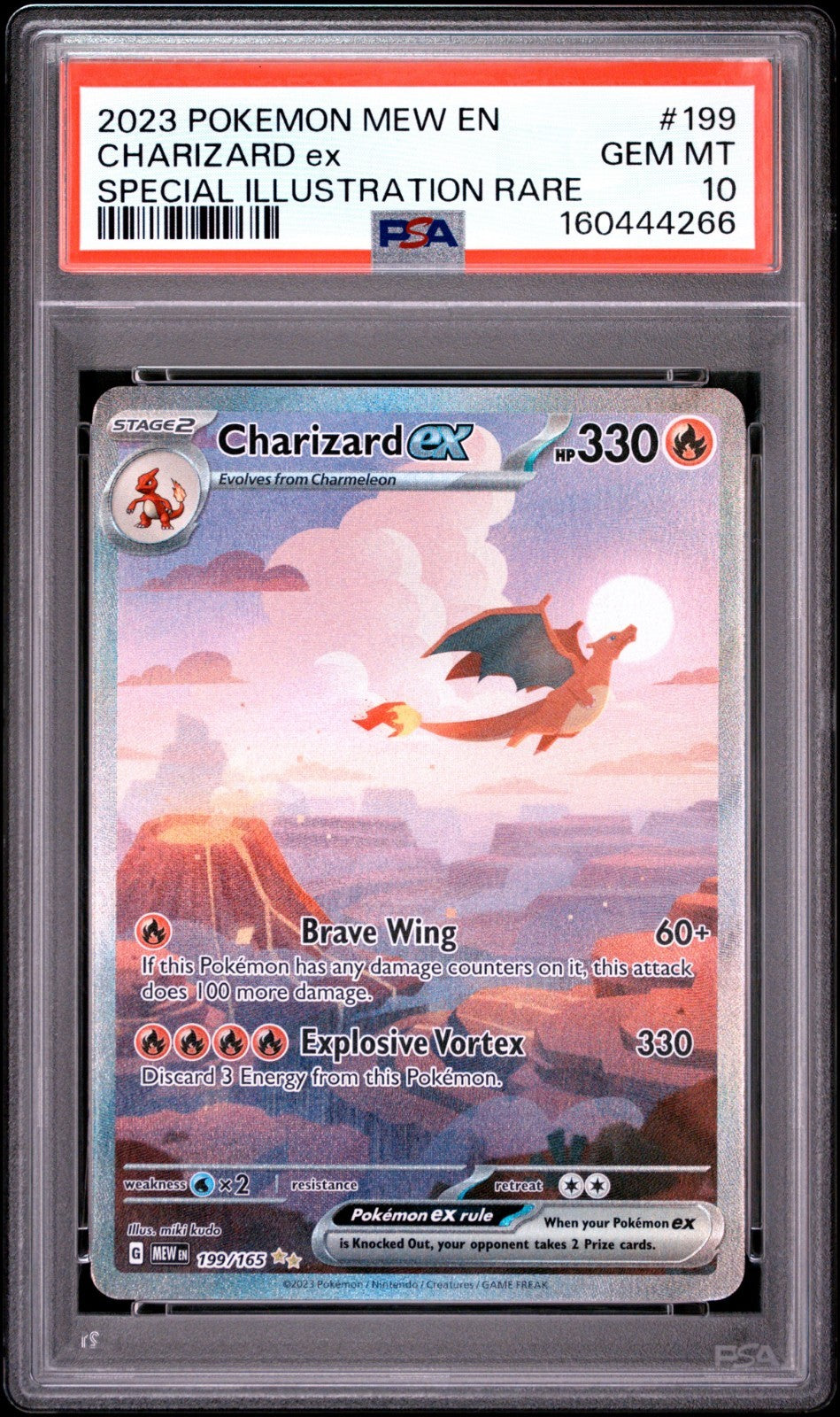 2023 Pokemon SV 151 Charizard ex Special Illustration Rare #199/165 PSA 10