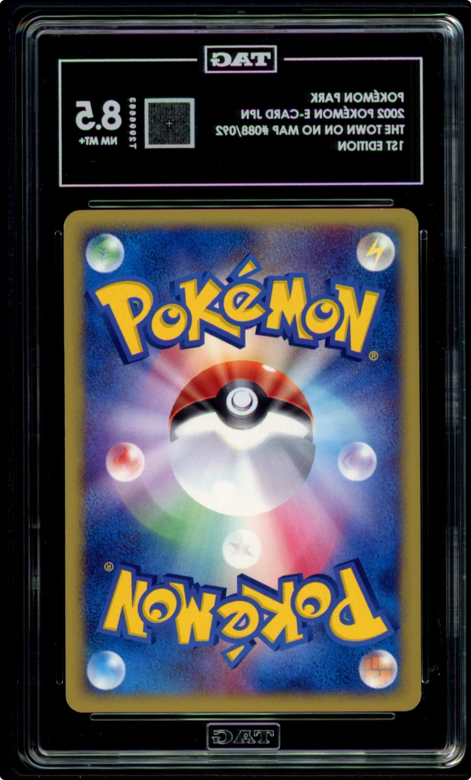 2002 Pokemon Park #088/092 Town On No Map 1st Edition Japanese Vintage TAG 8.5