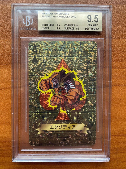 Yugioh TOEI Poker Card Exodia The Forbidden One Foil 1998 BGS 9.5 PSA