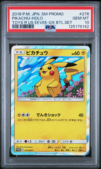 Pokemon PSA 10 Japanese Pikachu 2018 Toys R Us Eevee Set Promo 276/SM-P