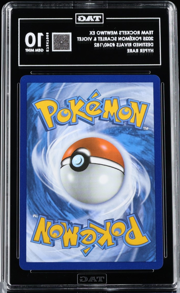 Pokemon Team Rocket's Mewtwo ex 240/182 Destined Rivals TAG 10