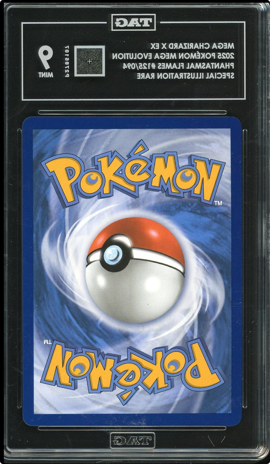 Mega Charizard X ex SIR Pokemon Phantasmal Flames #125 TAG 9
