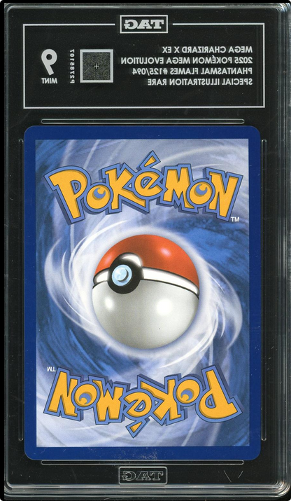 Mega Charizard X ex SIR Pokemon Phantasmal Flames #125 TAG 9