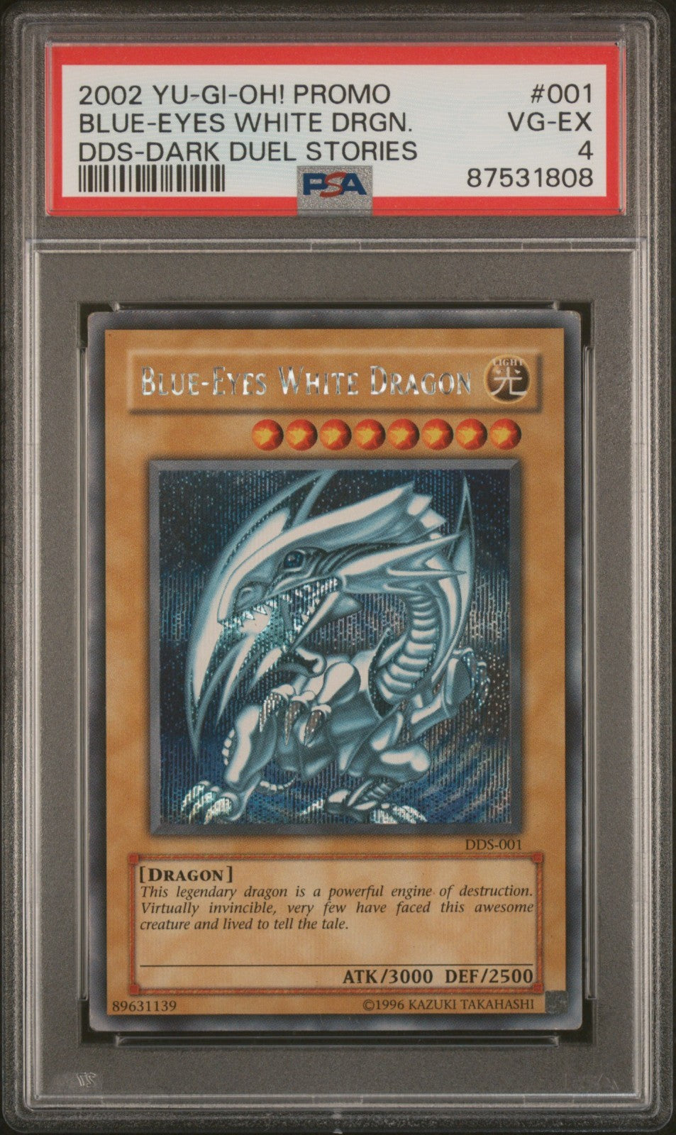 Yu-Gi-Oh! Dark Duel Stories Blue-Eyes White Dragon DDS-001 PSA 4