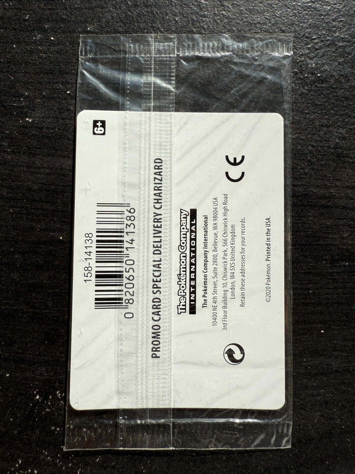 Special Delivery Charizard Pokemon Center Promo Card Sealed SWSH075