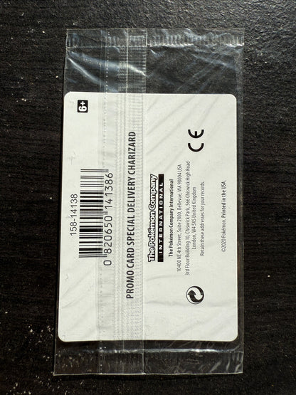 Special Delivery Charizard Pokemon Center Promo Card Sealed SWSH075