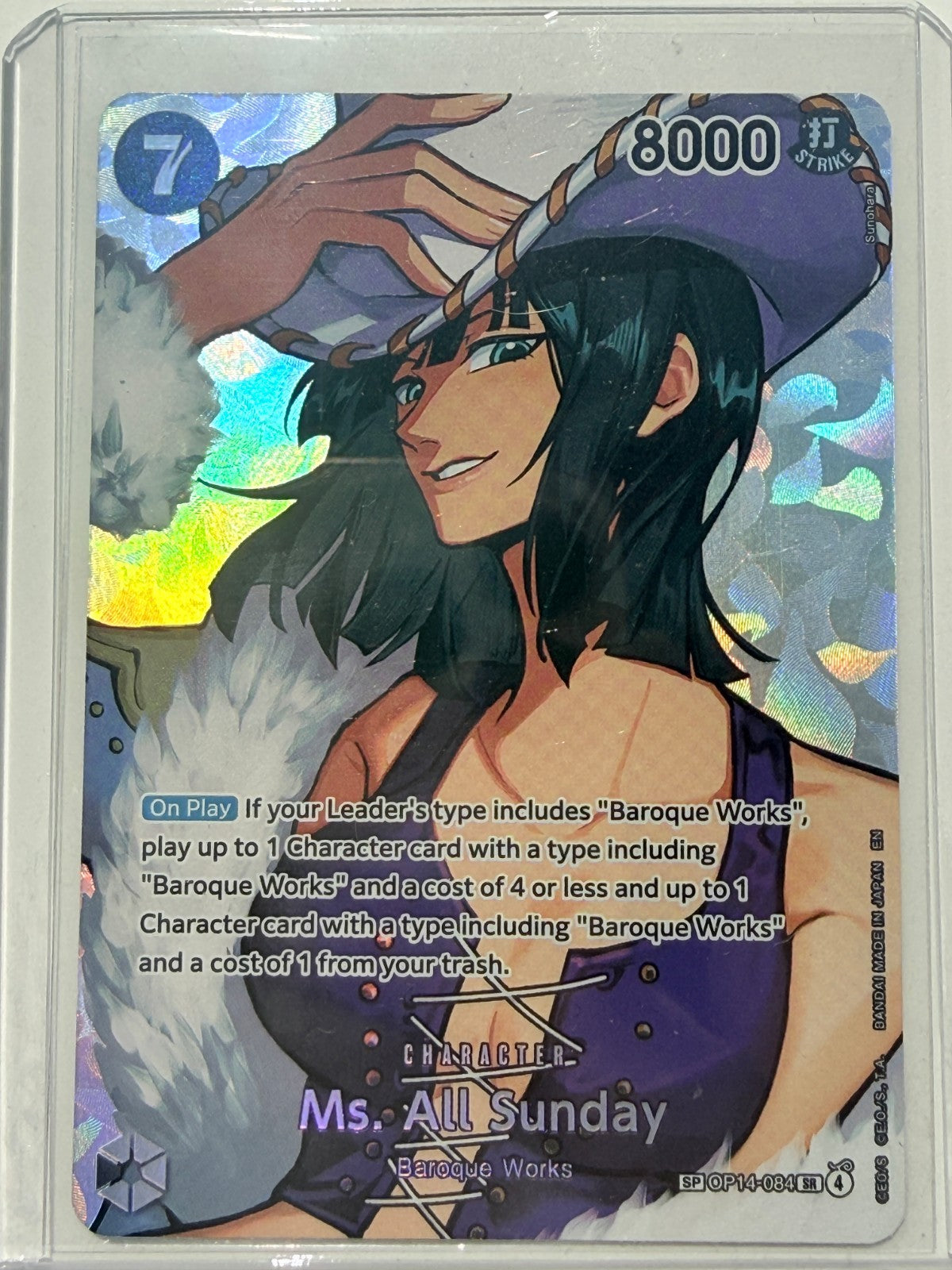English Ms. All Sunday SP OP14-084 One Piece OP-16 Time of Battle Bandai NM