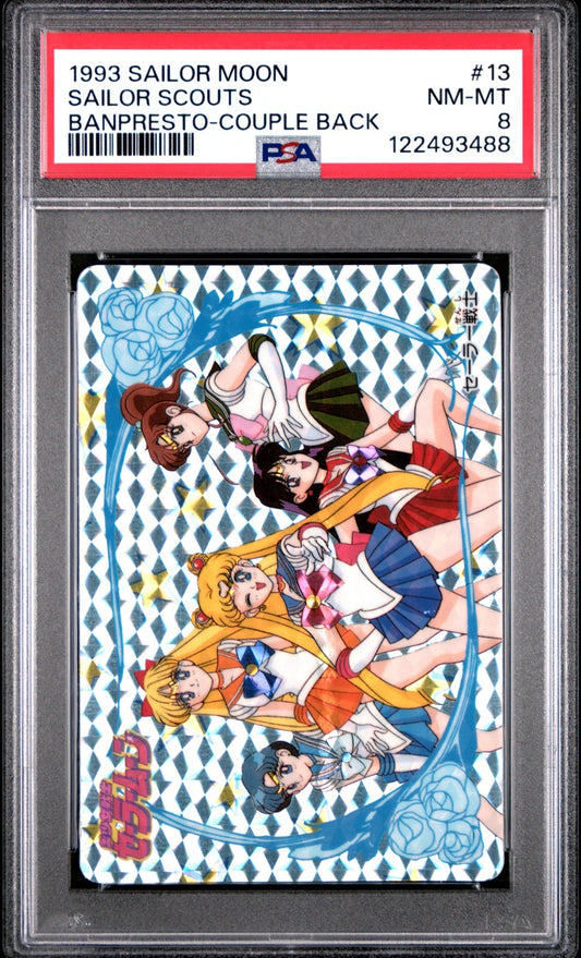 PSA 8 1993 Sailor Moon Sailor Scouts #13 Banpresto Couple Back