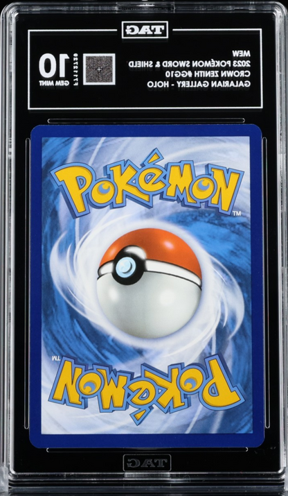 TAG 10 Graded Pokemon TCG Mew GG10/GG70 Crown Zenith Galarian Gallery Holo