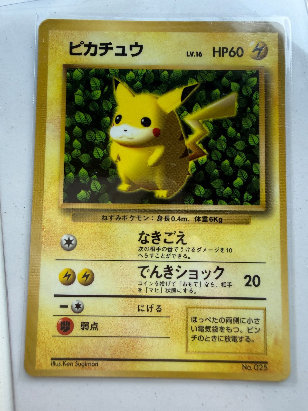 1996 Ivy Pikachu NO. 025 Promo CoroCoro Comics Pokemon Japanese Sugimori HP #5